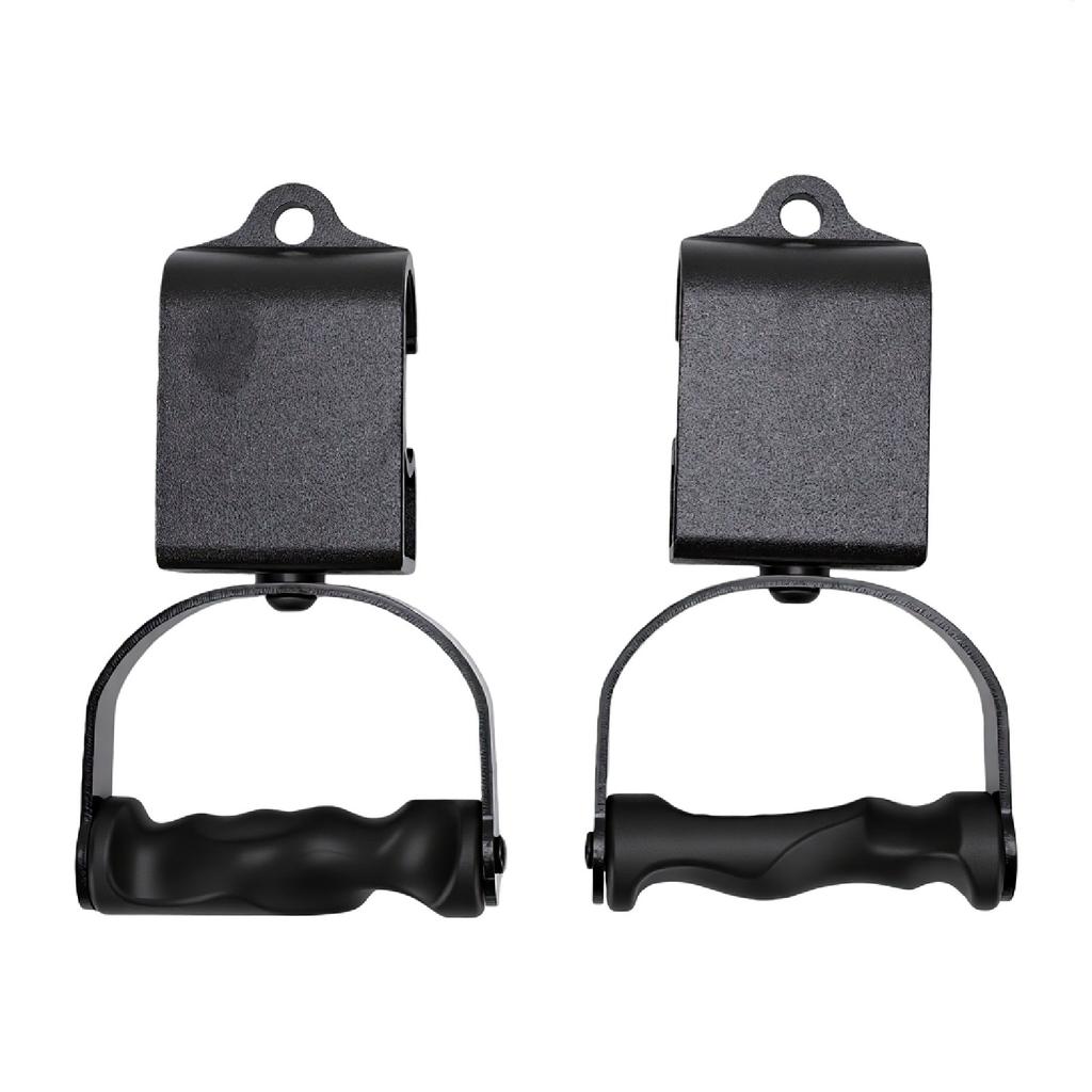 2 ks Rotační hrazdové úchopy ABS Ergonomické úchopy pro osu pro posilování Černá