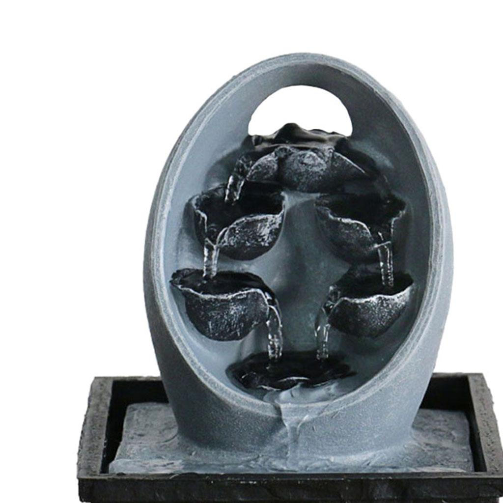 Flowing Water Adornments Handcrafted USA Feature Colorful Drawing Waterfall Fountain