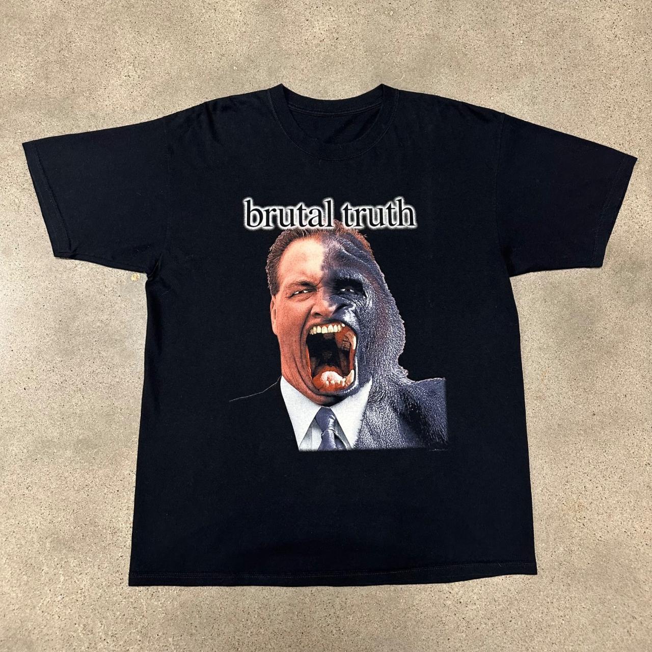 Brutal Truth Band Music Black T-Shirt Cotton All Size 7D1792 M