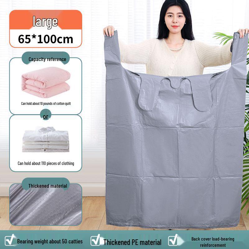 Set of 10 Large Disposable Packing Bags for Comforters, Quilts, and Clothing Storage