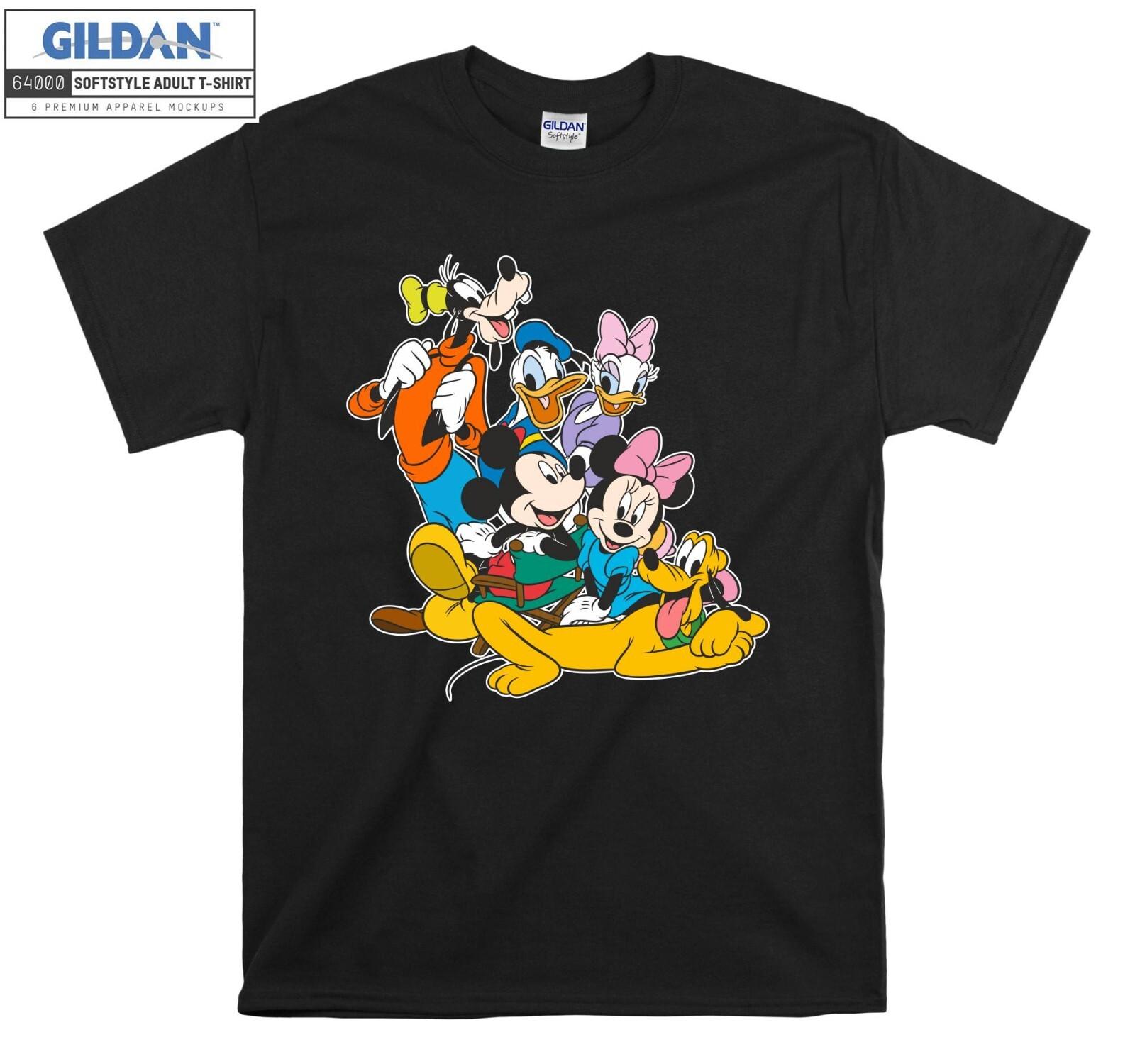 Disney Characters T-shirt Cartoon Cute Cool T shirt Men Women Unisex Tshirt 3836 L