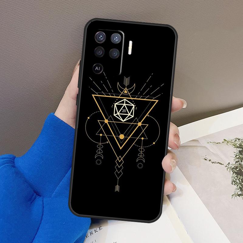 

Magical Polyhedral D20 Dice Case For Oppo A5 Pro A15 A17 A57 A77 A18 A38 A58 A78 A98 A94 A74 A54 A16 A76 A96 A40 A60 A80 OPPO A18 4G
