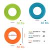 Silica Gel Hand Grip Ring Men and Women Gym Fitness Finger Heavy Exerciser Ball Strength Muscle Recovery Gripper Trainer