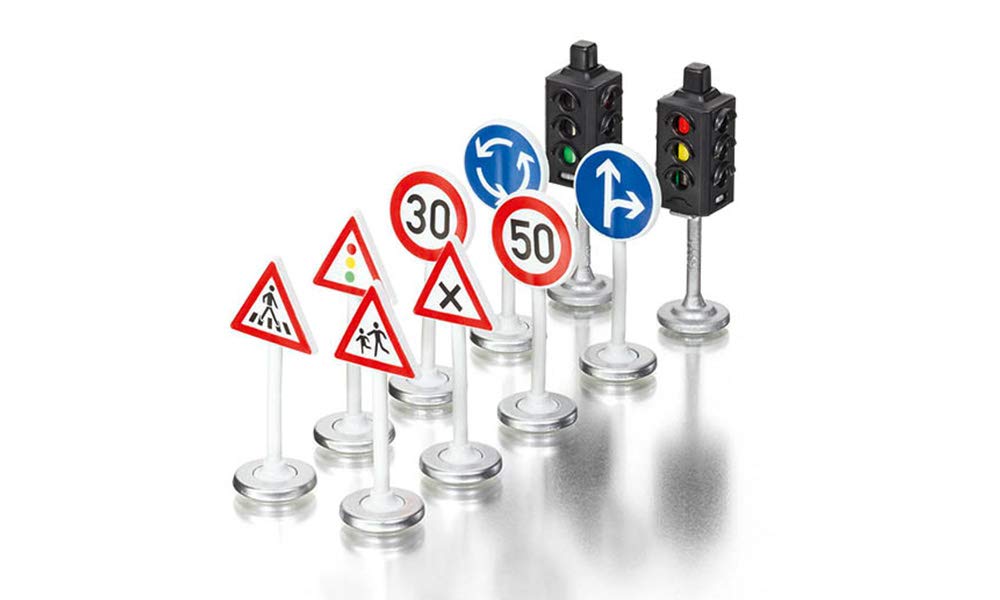 SIKU WORLD Accessory Traffic Light and Road Sign Set Ages 3 and SK5597 (for Up)