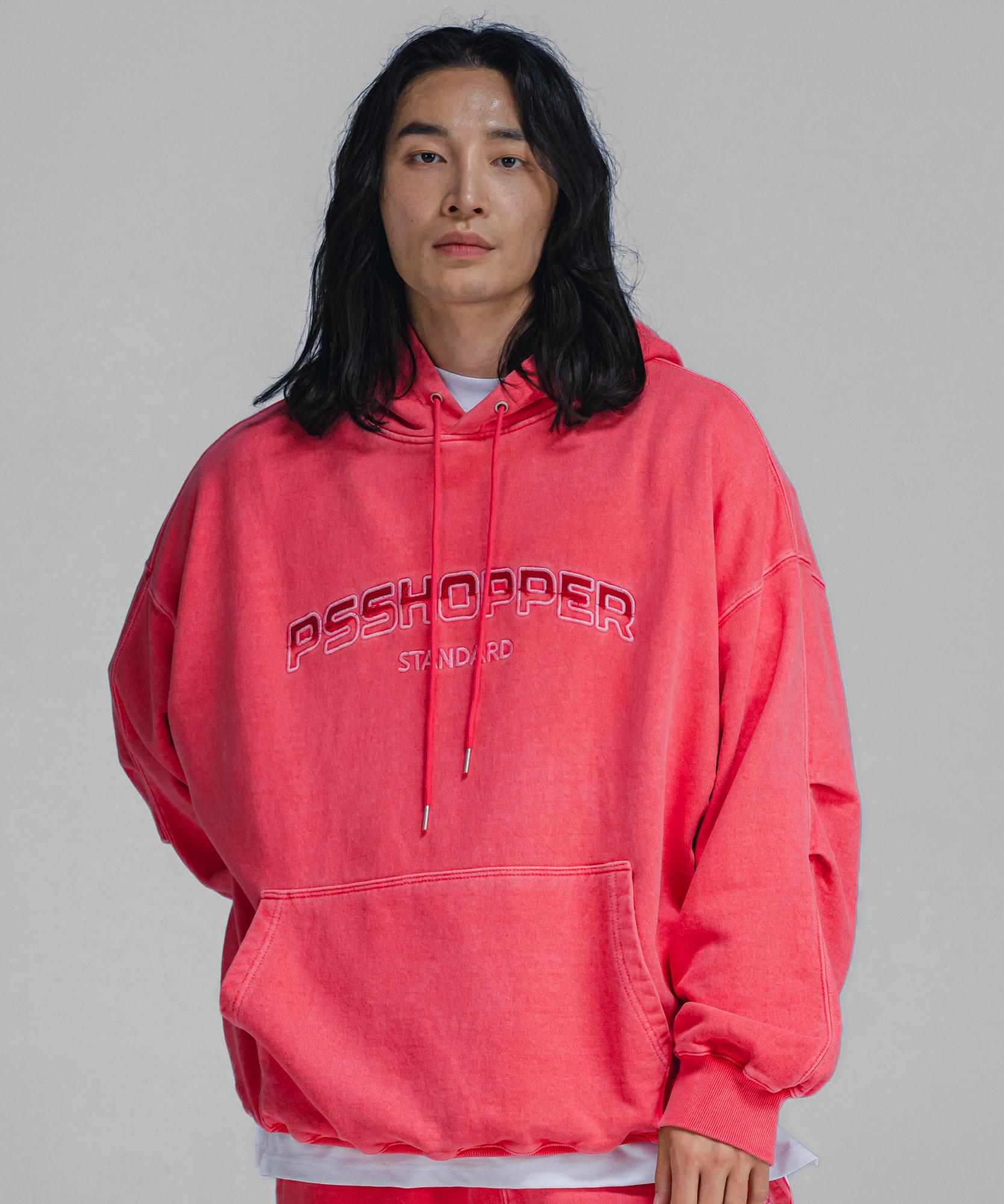 Ps Shopper Original Pigment Washed Hoodie [Pink] M