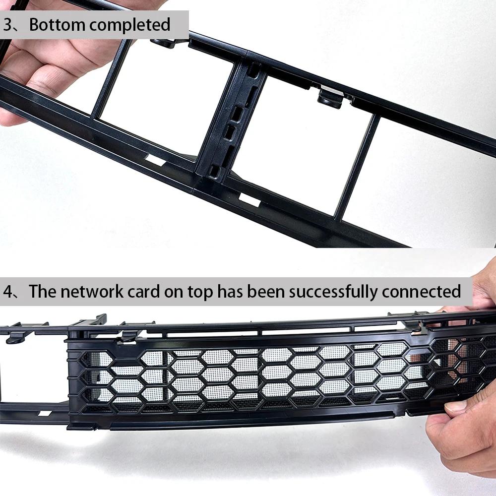 For Tesla Model 3 Highland 2024 Lower Bumper Anti Insect Net Anti Dust Proof Inner Vent Grille Cover Insect-proof Front Cover
