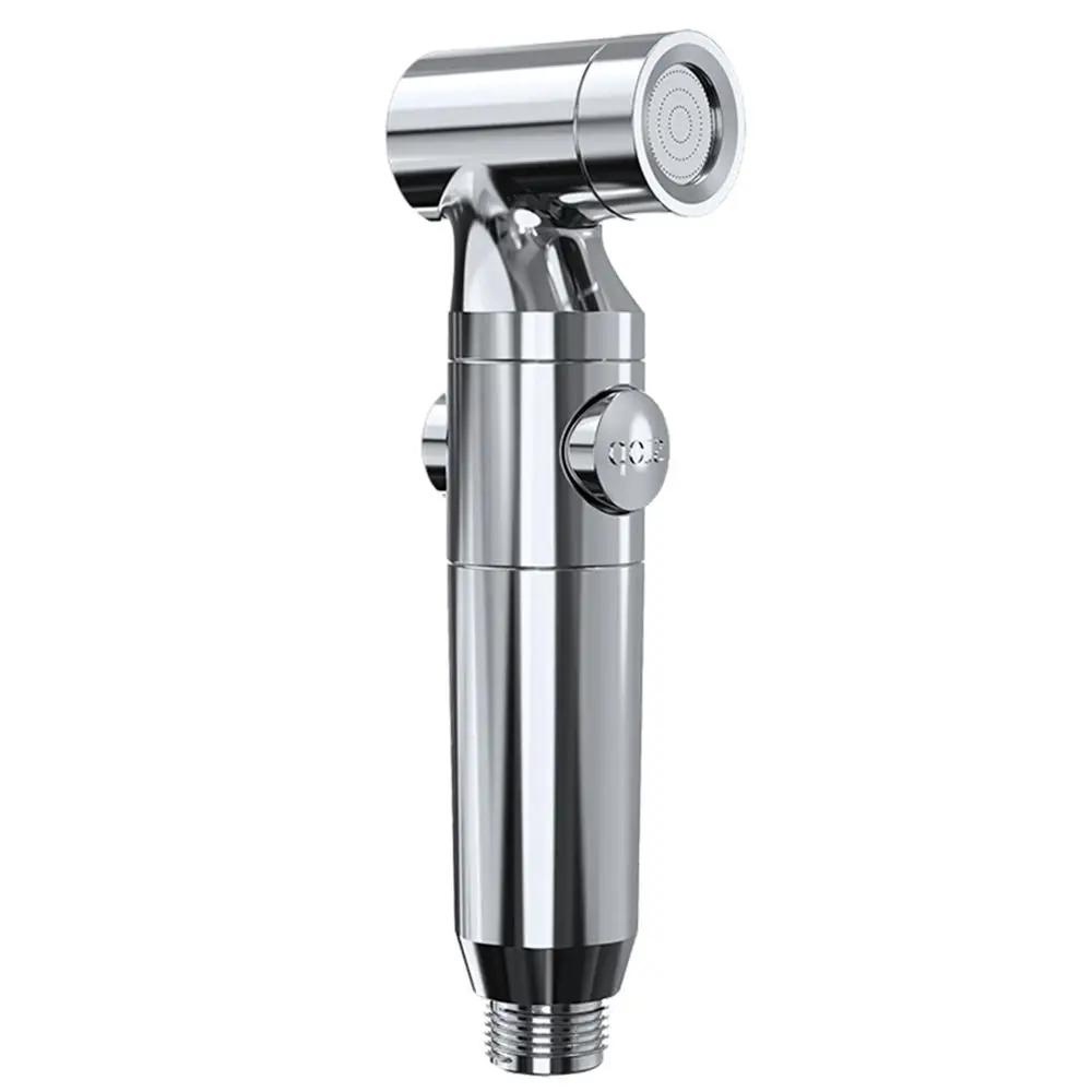 

Multi-functional Chrome Bidet Sprayer ABS Shattaff Shower Toilet Sprayer Bathroom серебряный