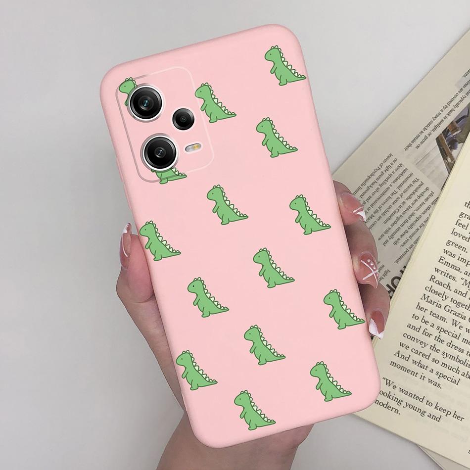 For Xiaomi Redmi Note 12 Pro+ Plus 5G Phone Case Love Heart Girl Silicone Matte Shockproof Cover For Redmi 12Pro + Funda Bumper