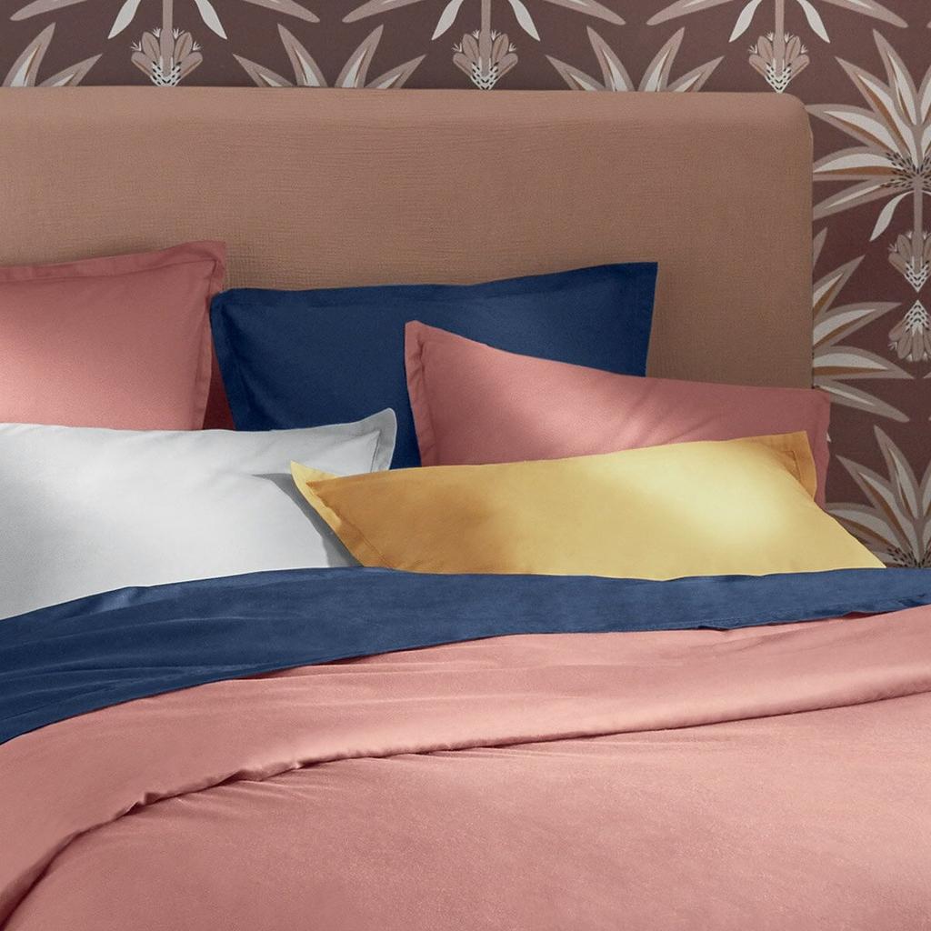 Pillowcase 63 X 63 Cm, Blue Cotton