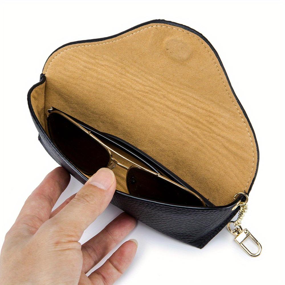 Genuine Leather Reading Glasses Bag Case for Man Women Cowhide Sunglasses Storage Holder Pouch Eyeglasses Box Eyewear Protector