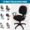 Stretch Printed Office Computer 2Pcs/set  Chair Covers Removable Washable Chair Protector(Seat Cover + Backrest Cover)