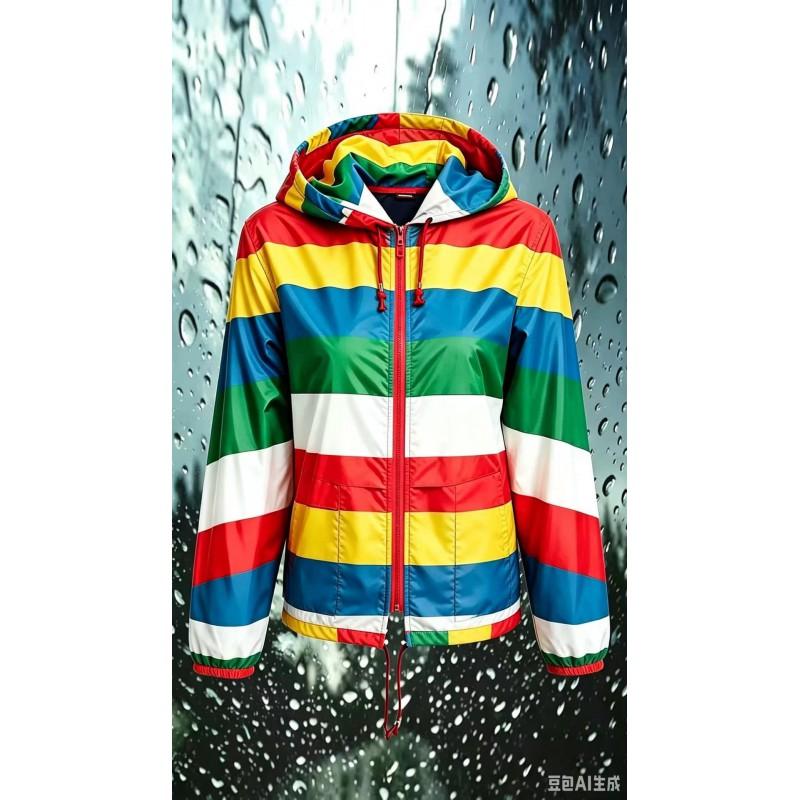 Womens Lightweight Hooded Zip-Up Jacket Hiking Outdoor Rain Protection Sport Casual Wear