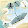 ZOMAKE Folding Ultra Extendable Handle UV Light Heat UV For Rain or Storage Case Included Parasol, Lightweight, Compact, Design, UPF50+ Protection,