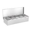 304 Stainless Steel Square Seasoning Box with Lid