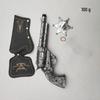Cowboy Toy Set: Hat, Scarf, Revolver & Leather Holster 