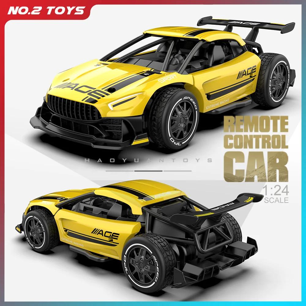 1/24 2.4G Alloy Remote Control Drift Car Racing Vehicle for Boy 2WD RC Car Model High Speed Off-road Car Kids Toy Birthday Gift