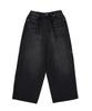 DOUBLE JD Back Pocket D-Embroidery Denim Pants (Black)