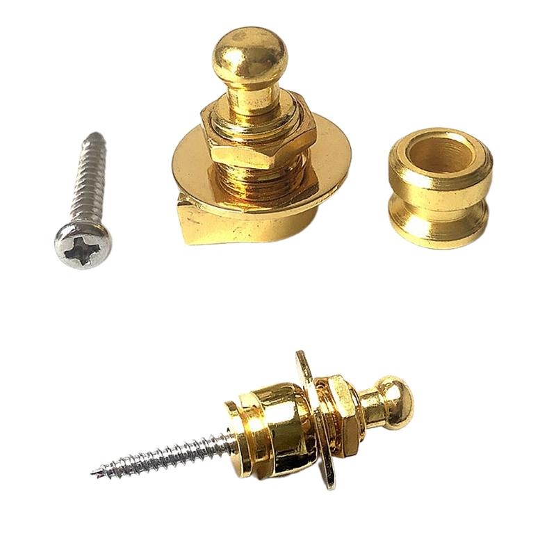 10Pcs Guitar Strap Locks Metal Button Security Straplock Guitar Accessorys