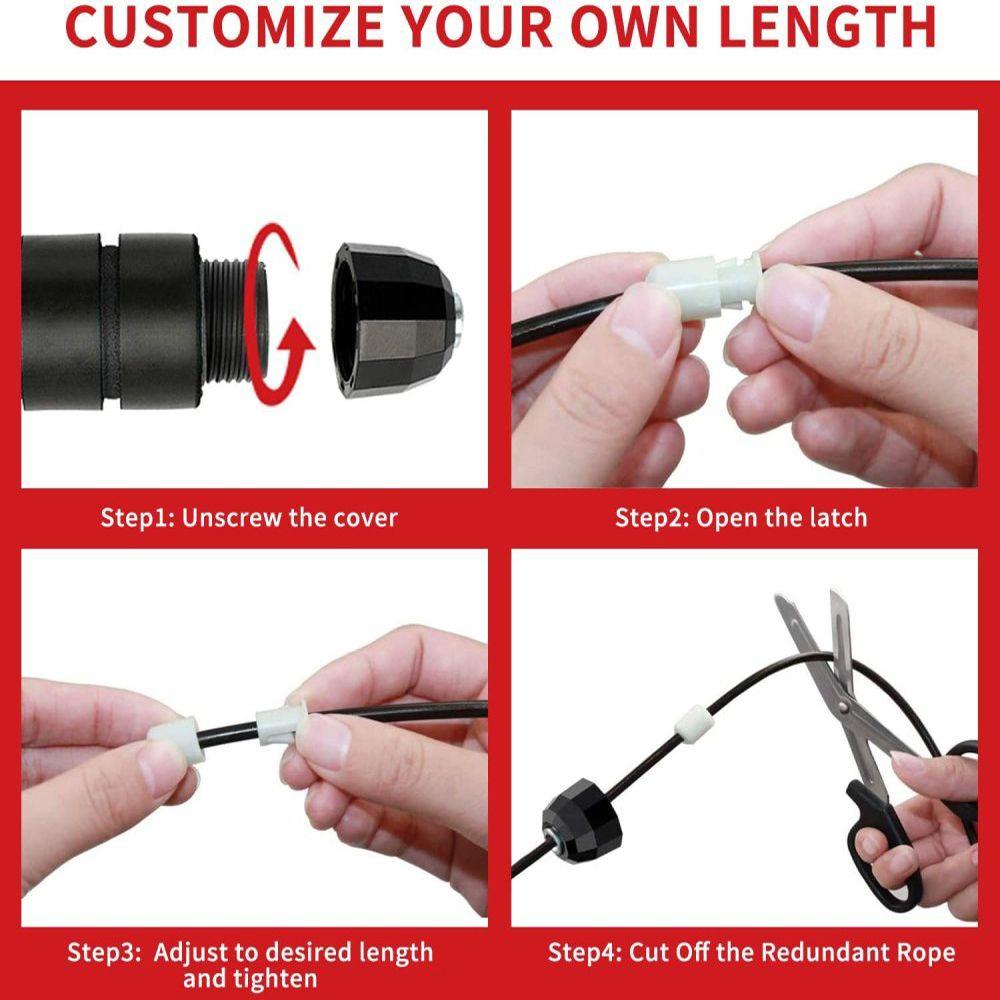 Anti-Slip Handle Rapid Speed Adjustable Wire Speed Rope Workout Equipments Skipping Rope Jump Rope