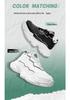 Men's Invisible Height-Increasing Dad Shoes - 8CM Sole, Casual Sports Style, Versatile White, Trendy, Inner Lift to 6CM