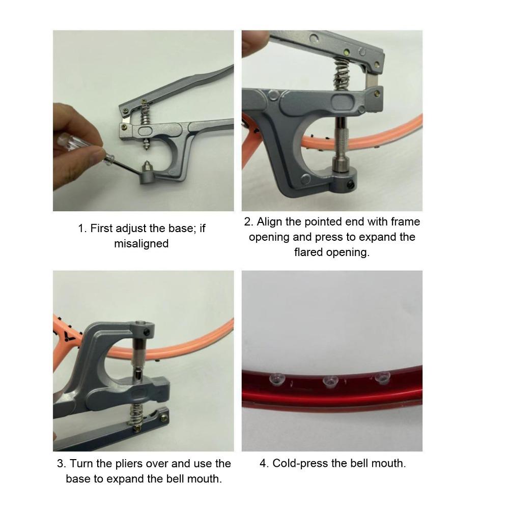 Precision Racket Eyelet Tool Spring Loaded Stringing Clamp Plier Racket Stringing