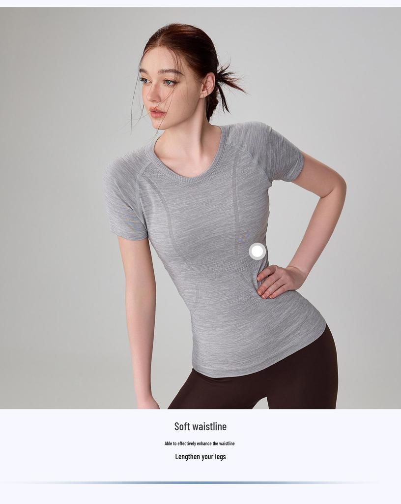 Women's European & American Seamless Quick Dry Running & Yoga Top