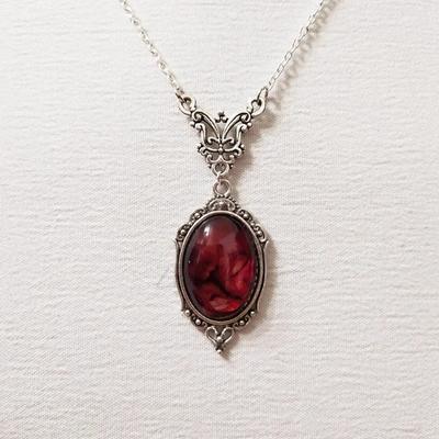 Gothic Charm Necklace For Women Vampire Embossed Witch Jewelry Accessories Vintage Chokers