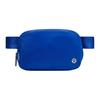Everywhere 1L Front Logo Zipper Nylon Waist Bag Unisex Waist Bag Blue LU9BR3S-027754