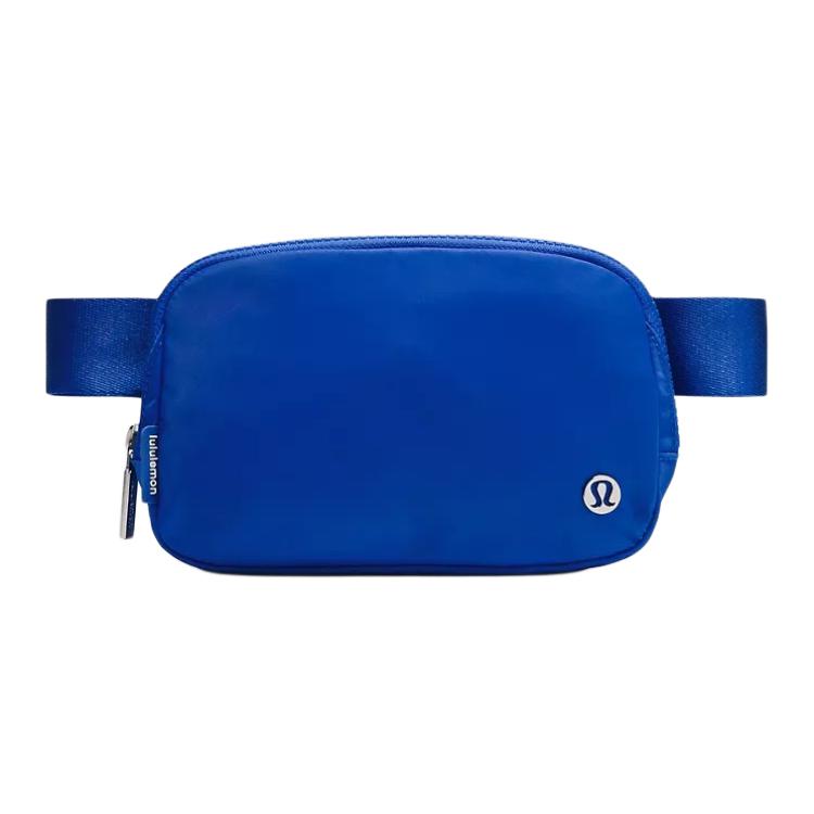 Lululemon Everywhere 1L Front Logo Zipper Nylon Waist Bag Unisex Waist Bag Blue LU9BR3S-027754 Blue