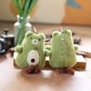 Lovable Avocado Bear Plush Doll Mini Stuffed Toy Key Holder Accessory Bag