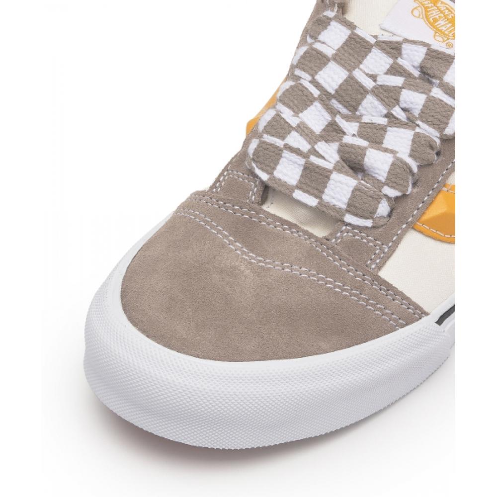 Vans Newschool    Mega Check  Grey  Marshmellow Vn0009qc0bp1
