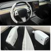 For Tesla Model 3 Y Interior Modification Accessories Car Steering Wheel Cover Steering Wheel Patch Column Shift Protec