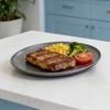 Stainless Steel Double Layer Tray Heat-Resistant Serving Platter for BBQ Steak Western Cuisine Dishwasher
