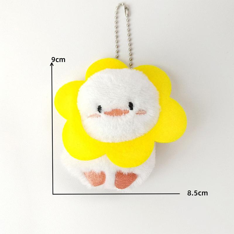 Cute Ugly Flower Onion Plush Doll Keyring Stuffed Cartoon Bag Ornament Key Chain Pendant Plush Keychain Birthday Gift