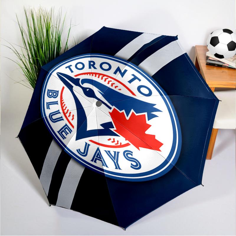 Blue Jays Logo Umbrella 8-Frame for Travel, Camping, Casual Lightweight Portable Umbrella, Essential for Every Family Holidays Gift