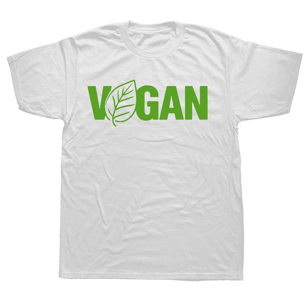 Funny Vegan Veganism Graphic T Shirts Men Women Pure Cotton Humor Streetwear Tee Shirt Short Sleeve Unisex Loose Clothing