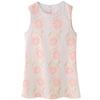 Fashion Style 2024 Summer New Arrival Women's Clothing Slim Looking Linen Pink Flower Loose All-Matching Sleeveless Dress