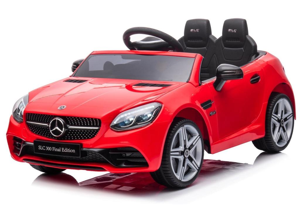 Battery Powered Car Mercedes Benz Slc300 Red, Sounds, Lights, Remote Control