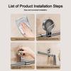 Punch-free Towel Rack Suction Cup Slipper Storage Shelf Portable Bathroom Hanging Rod