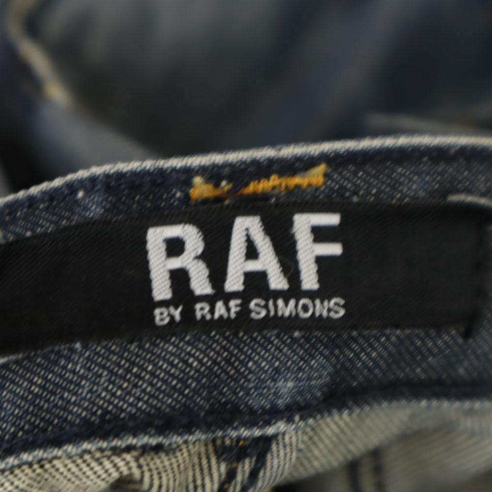 RAF BY RAF SIMONS Straight denim pants W28 Navy Jeans Button Fly Men's Used