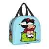Mafalda Portable Lunch Box Quino Comic Cooler Thermal Food Insulated Lunch Bag For Women Kids School Children Multifunction Bags