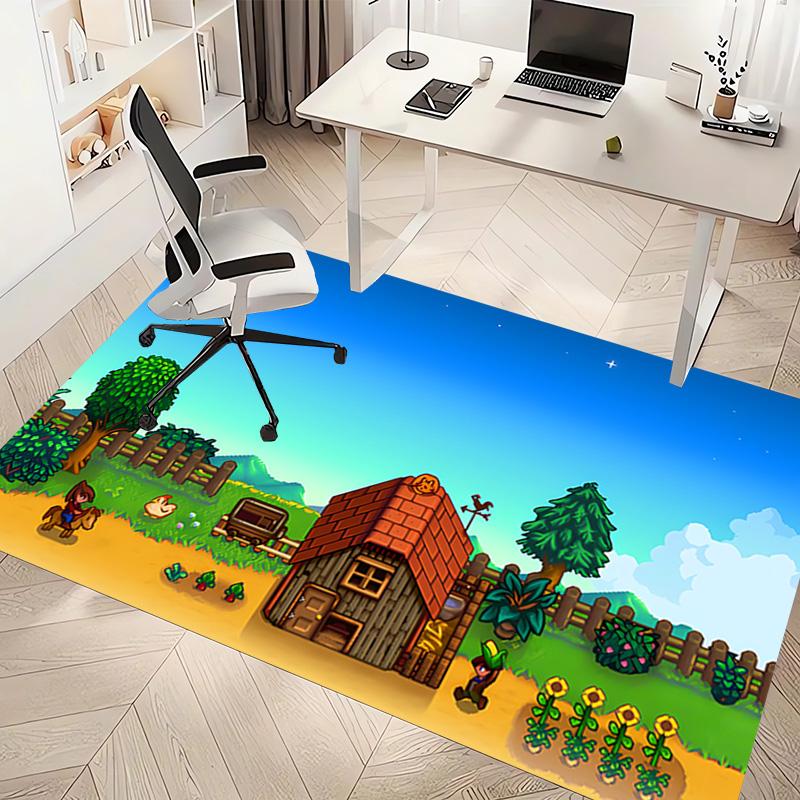 Spiel Stardew Valley Teppich - Weich, Waschbar, Rutschfest, Indoor-Matte, Wohnzimmer, Heimbüro Dekorativer Teppich