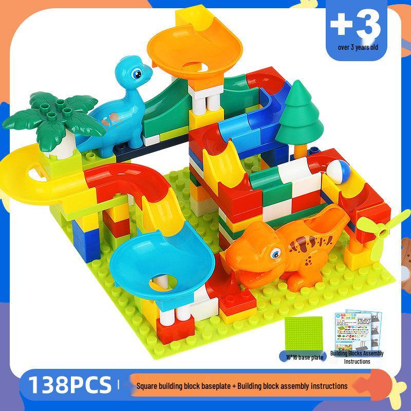 2026 Kids  Large Particle Educational Building Blocks Slide Toy for Ages 3-6.