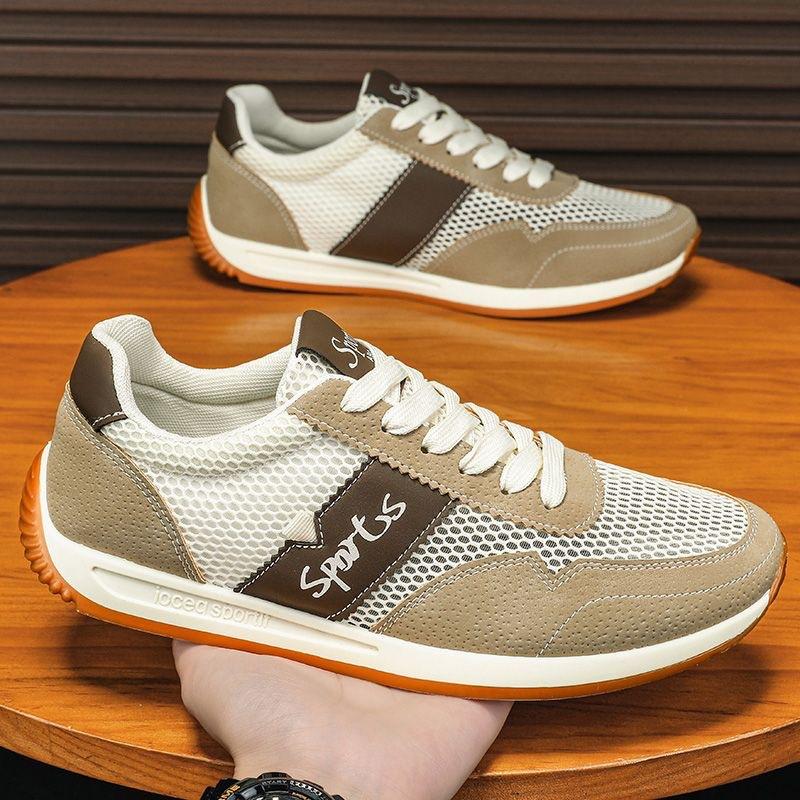 Herrenschuhe Retro Neu Frühling Herren Trendschuhe Atmungsaktive Vielseitige Leichte Schuhe Herren