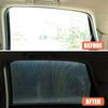 2Pcs 42x38cm DIY Car Stickers Sun Shades Sun Protection Window Cover Black PVC Sunshade Side Window Shield with Small Holes