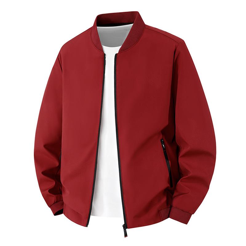 Men Baseball Jacket Lightweight Casual Coat Spring Autumn Thin Loose Outerwear Fashion Male Tops