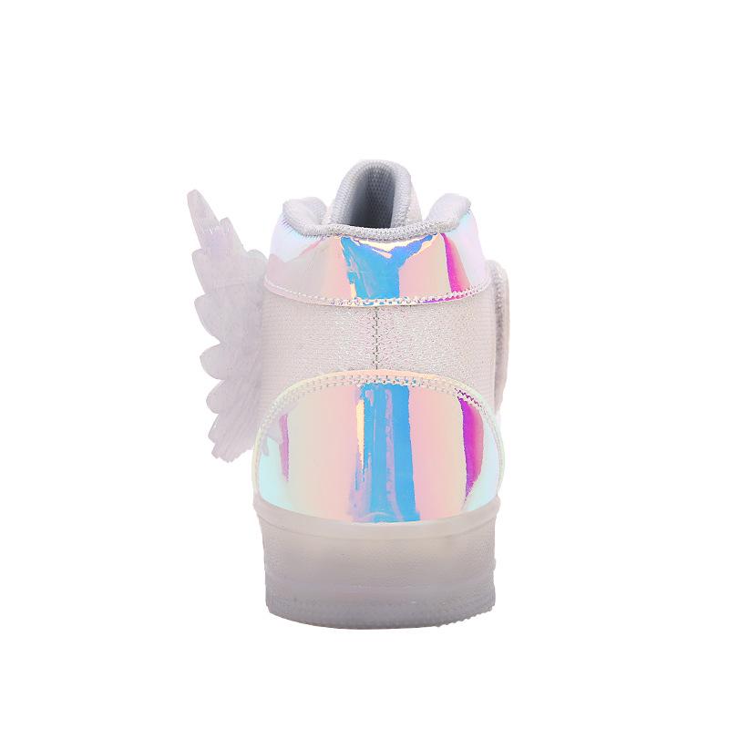 LED Light-Up Kids' Dance Shoes - 7-Color Flashing Sneakers for Boys & Girls, Ages 6-10