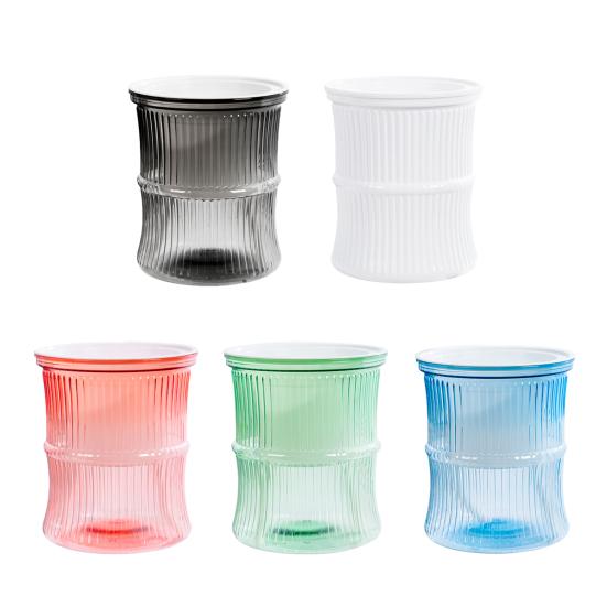 Selbstbewässernder Pflanztopf mit Reservoir, Drainagelöchern, transparentem Bambusdesign, Pflanztopf für Afrikanisches Veilchen, Sukkulenten