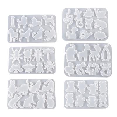 Silicone Earring Molds Animal Series Resin Drop Moulds Crafting Pendant Molds Suitable for Jewelry and Craft Project