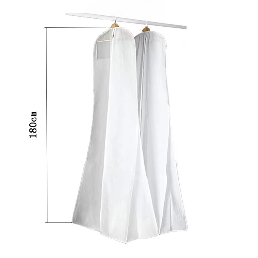 180cm Extra Large Clothing Storage Bag Zipper Long Clothes Protector Case  for Bridal Gown